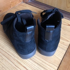 ブラック　ショートブーツ　23.5の画像