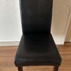 楽天　ダイニングチェア　4脚セット黒の画像