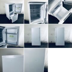 ID:rc12874 シャープ SHARP 冷蔵庫 一人暮らし 中古 2021年製 2ドア 152L ホワイト ファン式 両方開き SJ-GD15H-W  【リユース品：状態B】【送料無料】【設置費用無料】の画像