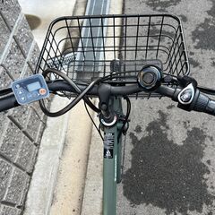 パナソニック Panasonic 電動アシスト自転車 ティモS 26型 内装3段変速 16.0Ah マットオリーブ BE-ELST635G2の画像