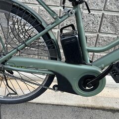 パナソニック Panasonic 電動アシスト自転車 ティモS 26型 内装3段変速 16.0Ah マットオリーブ BE-ELST635G2の画像