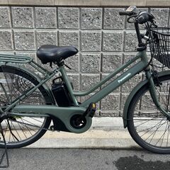 パナソニック Panasonic 電動アシスト自転車 ティモS 26型 内装3段変速 16.0Ah マットオリーブ BE-ELST635G2の画像