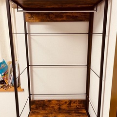 ハンガーラック Nステイン　引出しユニット の画像