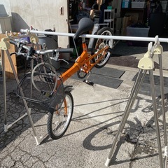 【受渡し者決定】折りたたみ物干しセットの画像