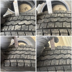 軽トラ、軽バンへどうぞ！スタッドレスタイヤのみ 145R12 6PR ダンロップ ウインターマックスSV01 2017年製造 の画像