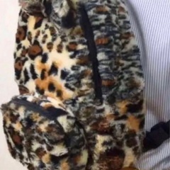 キッズ《レオパード》（耳尻尾付き）リュックの画像