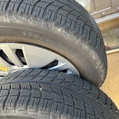 スタッドレスホイール4本セット　フォルクスワーゲン UP用　175/65R14 鉄ちん　ホイールキャップ　アップ　の画像