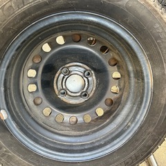 スタッドレスホイール4本セット　フォルクスワーゲン UP用　175/65R14 鉄ちん　ホイールキャップ　アップ　の画像