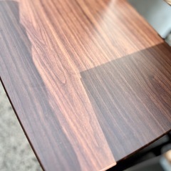 折りたたみ テーブル コンパクト 省スペース フォールディング 机 デスク 作業机 サイドテーブル 木製 ブラウン の画像