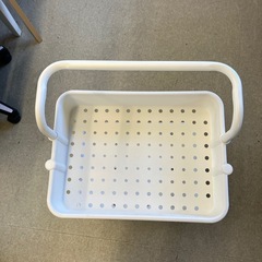 M2511-291 キャスター付き キッチンワゴン 3段 収納ワゴン ホワイト キズ汚れ有り の画像