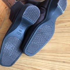 ブラウン　ソフト　ショートブーツ　23.5の画像