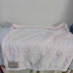 スヌーピー　フェイス袋入りブランケット（薄いピンク色）の画像