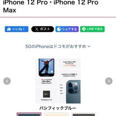 【iPhone12pro 
容量【256GB】 / SIMフリー / 不具合なし】の画像