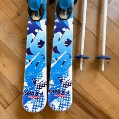 KAZAMA カザマ　 スキー板／ポールセット 126cm 子供の画像