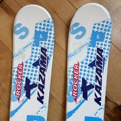 KAZAMA カザマ　 スキー板／ポールセット 126cm 子供の画像