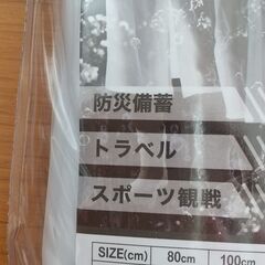 【新品】ポケッタブル　レインコート　透明　大きめの画像