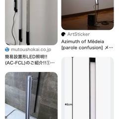 (運搬費込)(即日、深夜ok)スタンドライト　縦型の蛍光灯の画像