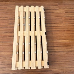 ニトリ　シングル 4つ折りすのこベッドの画像