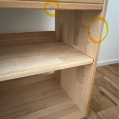 【お譲り先決まりました】木製　絵本棚　表紙の見える本棚の画像