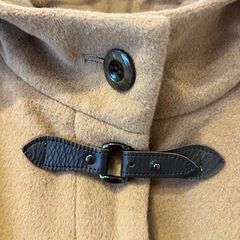 Justmerry アンゴラ混 コート M〜Lサイズ ベージュ シンプル 百貨店の画像