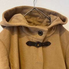 Justmerry アンゴラ混 コート M〜Lサイズ ベージュ シンプル 百貨店の画像