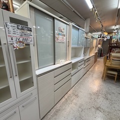【愛品館 江戸川店 】2枚スライド扉 キッチンボード MATSUDA（松田家具）の画像