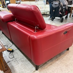 【愛品館 江戸川店 】3P本革電動リクライニングソファ ブエノス ＮITORI（ニトリ）の画像