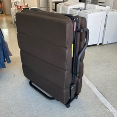 A2511-290 折りたたみベッド ブラウン 毛玉色あせ有りの画像