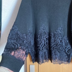 (ま)ラナン♡袖&裾レースニットの画像