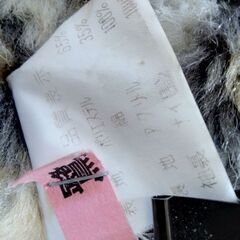 婦人ロングコート　表ベージュ　内側ヒョー柄ボア　フリーサイズ　　クリニング済み　の画像