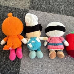 ドキンちゃんバタコさん、おむすびまん。SLマンぬいぐるみの画像