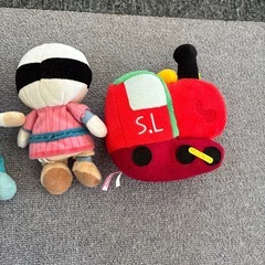 ドキンちゃんバタコさん、おむすびまん。SLマンぬいぐるみの画像