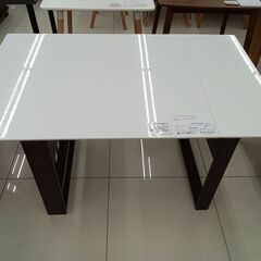 ★リユースのサカイ日立店★HJ8340 NITORI ダイニングセット ホワイト H70×D75×W92-120 クリーニング済み の画像