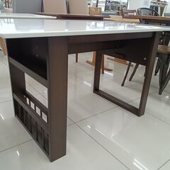 ★リユースのサカイ日立店★HJ8340 NITORI ダイニングセット ホワイト H70×D75×W92-120 クリーニング済み の画像