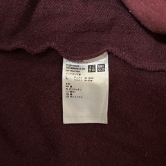 【UNIQLO】メンズ　クルーネック　長袖スウェット　ルームウェア　Lサイズの画像