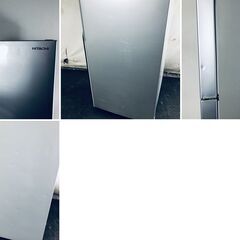 ID:rd24595 【自社配送エリア内限定】日立 HITACHI 冷蔵庫 一人暮らし 中古 2016年製 2ドア 225L シルバー ファン式 右開き R-23GA(S)  【リユース品：状態C】【送料無料】【設置費用無料】の画像