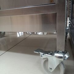 ★リユースのサカイ日立店★HJ8341  スチールラック/キッチンワゴン シルバー H90×D40.5×W60.5 クリーニング済み の画像