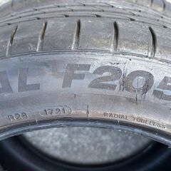 中古タイヤ2本　MINERVA　F205 225/50R17　溝ありの画像