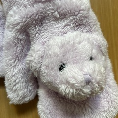 もこもこくまちゃん手袋の画像