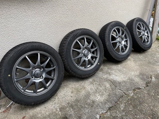 ブリヂストンスタッドレスタイヤ　ホイール付き4本セット　昨シーズン購入　ブリザック　2023年11月製