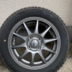 ブリヂストンスタッドレスタイヤ　ホイール付き4本セット　昨シーズン購入　ブリザック　2023年11月製の画像