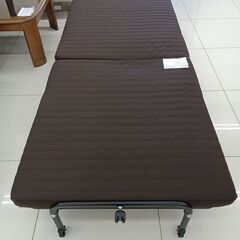 ★リユースのサカイ日立店★HJ8343  折り畳みベッド ブラウン H31.5×D204×W90 クリーニング済み の画像