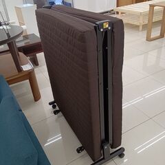 ★リユースのサカイ日立店★HJ8343  折り畳みベッド ブラウン H31.5×D204×W90 クリーニング済み の画像