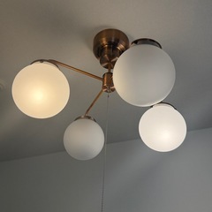 【11月23日まで出品】4灯シーリングライト 電球付き　カフェ風 北欧の画像