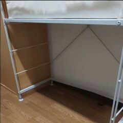 無印良品 ユニットシェルフ 棚 キッチン ラック&スチールユニットシェルフ棚板グレー×2枚の画像