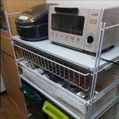 無印良品 ユニットシェルフ 棚 キッチン ラック&スチールユニットシェルフ棚板グレー×2枚の画像