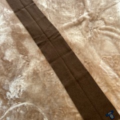 POLO RALPH LAUREN ポロ ラルフ ローレン マフラー ストール ショール スカーフブラウン茶色バイカラー無地ロゴ毛ウール縦約162横約22イタリア製メンズmen’s男性用紳士レディース女性用婦人ウィメンズwomen’sユニセックス男女兼用の画像