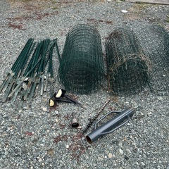 【きまりました】フェンスと支柱打ち込みセット♪農家さん、害獣避けにいかがですか？♪の画像