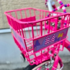 ミニーマウス　子供用自転車の画像