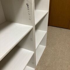 3段カラーボックス（白）ｘ4の画像